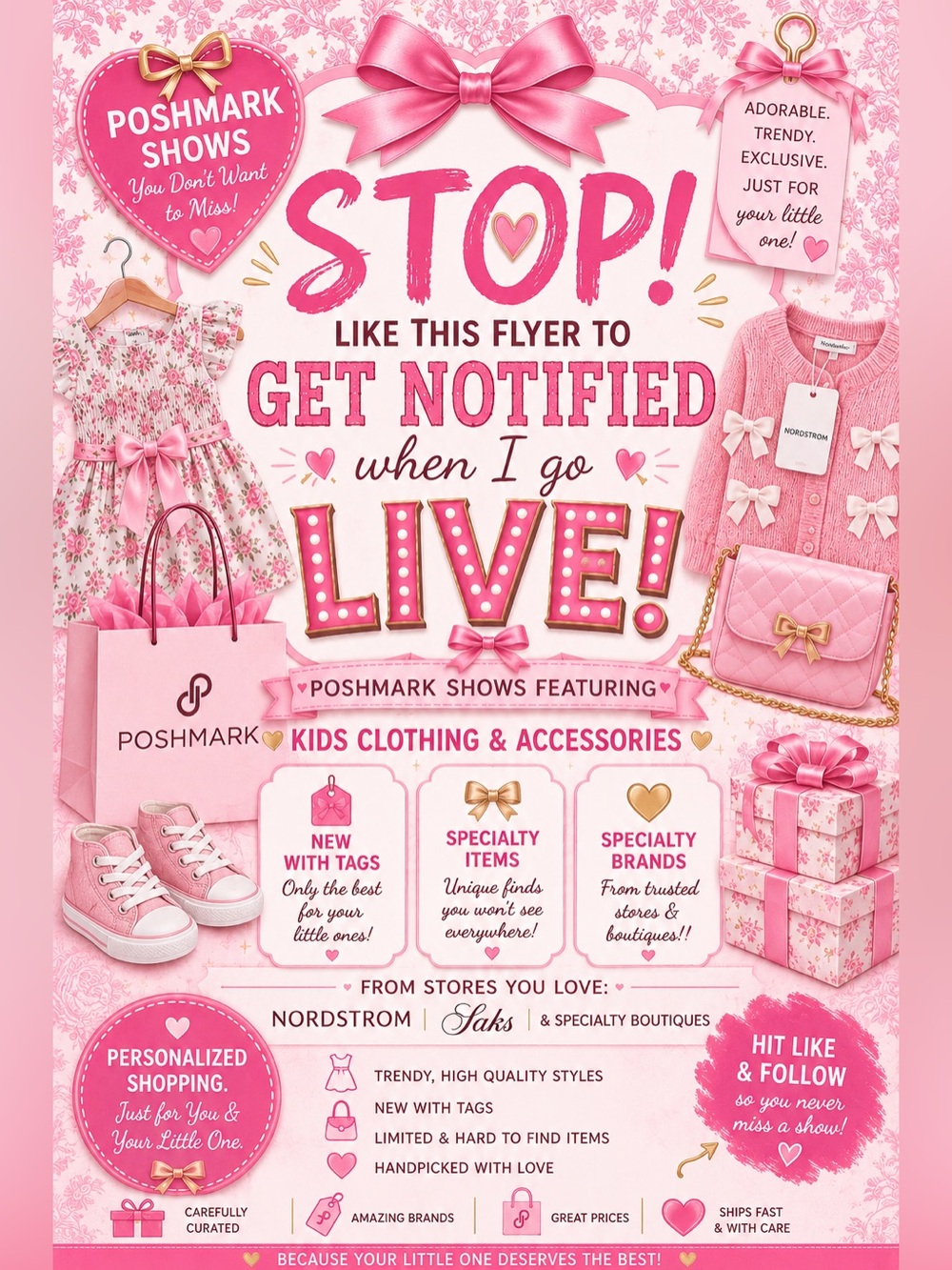 NWT KIDS CLOTHING! Heart 4 future shows!
Nordstroms, Specialty Boutique Brand. - Picture 1 of 2